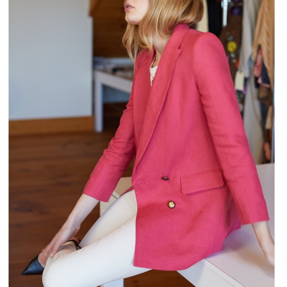 Emerson Fry Double Breasted Jacket- Pink